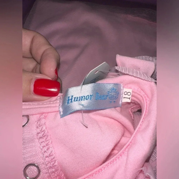 NWT Humor Bear pink dress size 12-18m - Picture 4 of 8